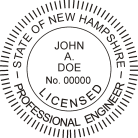 New Hampshire Professional Engineer Seal